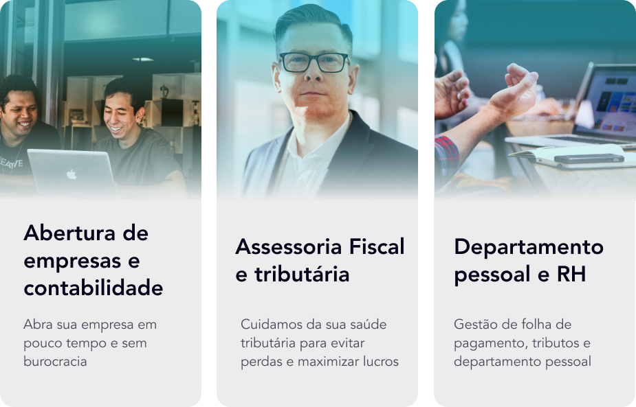 imagem com os principais serviços de contabilidade prestados pela Jesdimar